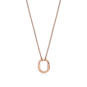 Nimi Styles Small Pendant in Rose Gold with Pink Sapphires